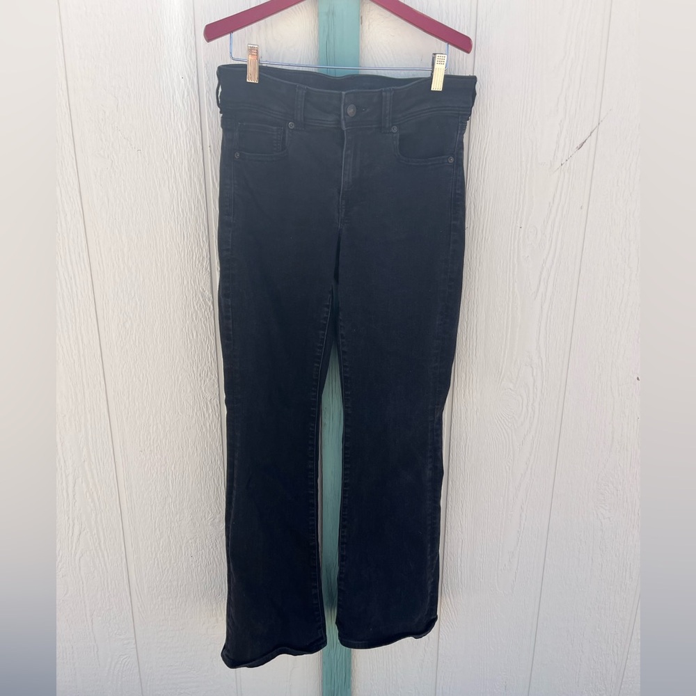 American Eagle Next Level Stretch Black Jeans 10 Regular